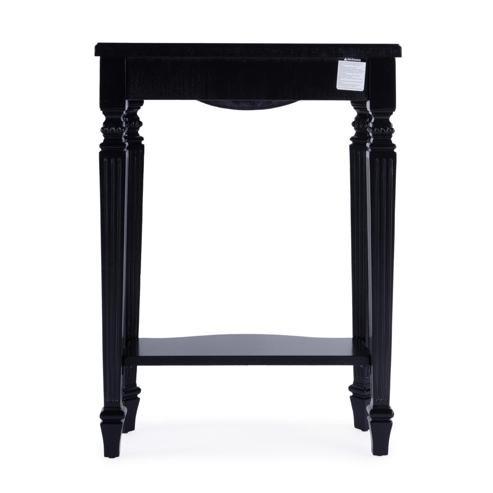 Cheshire Ballerina 22" Console Table, Black. Picture 5