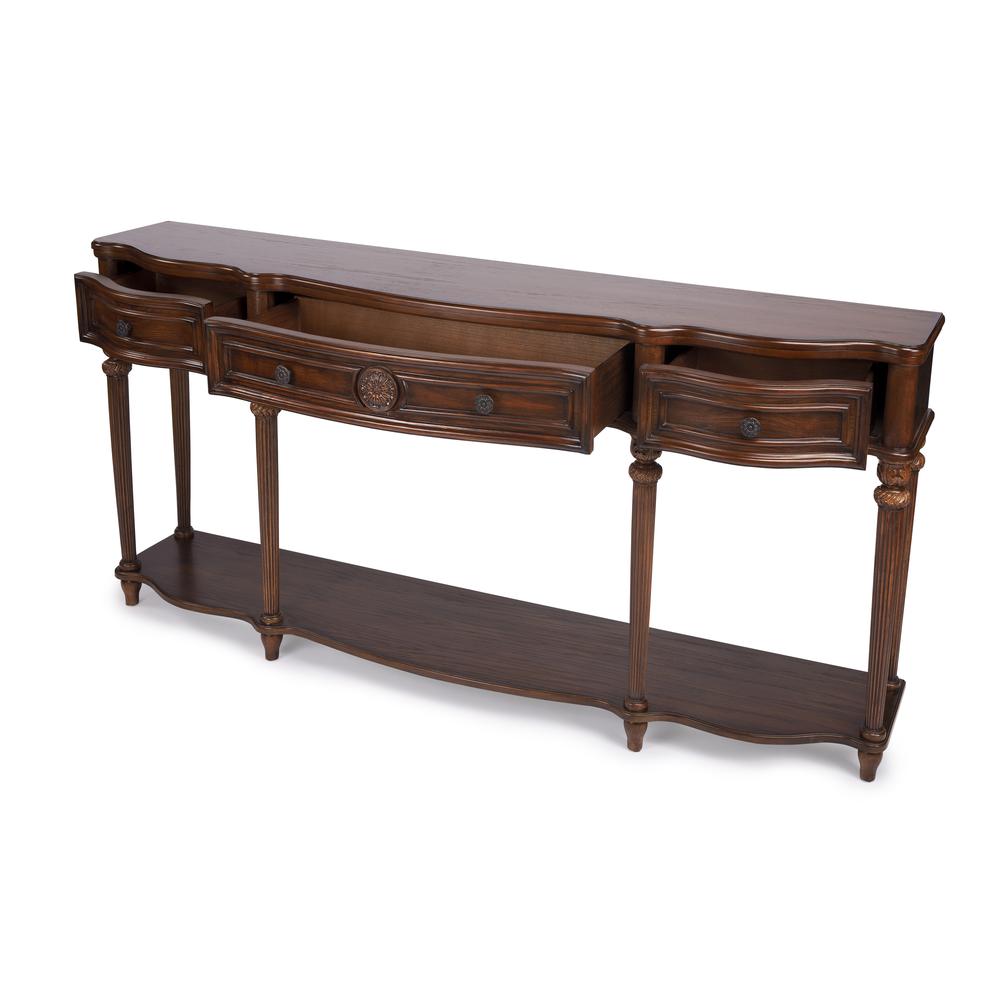 Company Peyton Console Table, Medium Brown. Picture 3