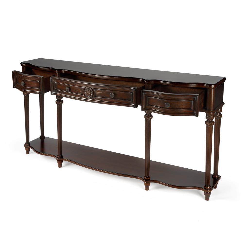 Peyton Cherry Console Table. Picture 2