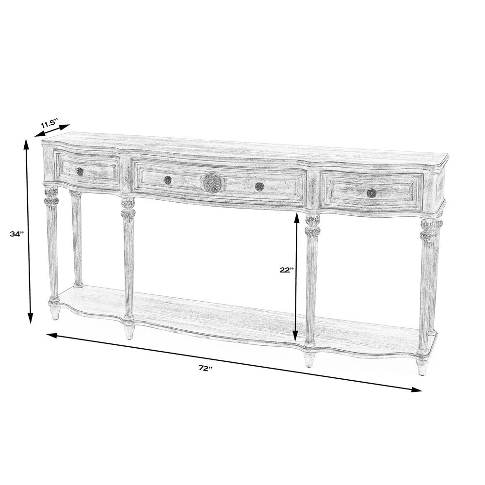 Peyton Cherry Console Table. Picture 10