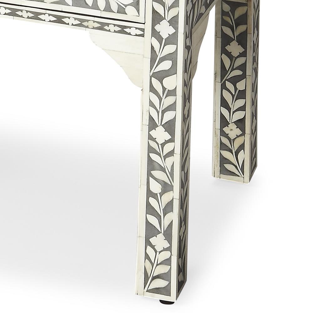 Company Vivienne Bone Inlay Side Table, Gray. Picture 3
