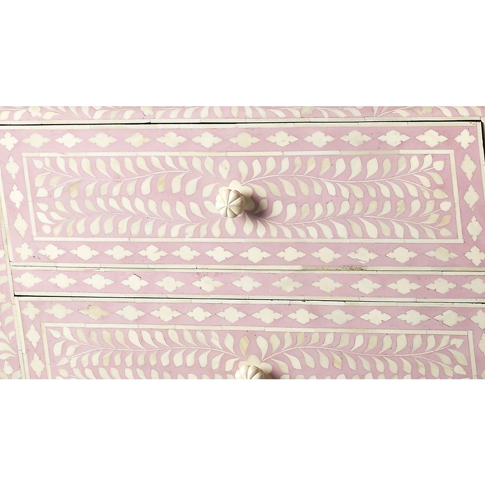 Vivienne Pink Bone Inlay Accent Chest in Pink. Picture 2