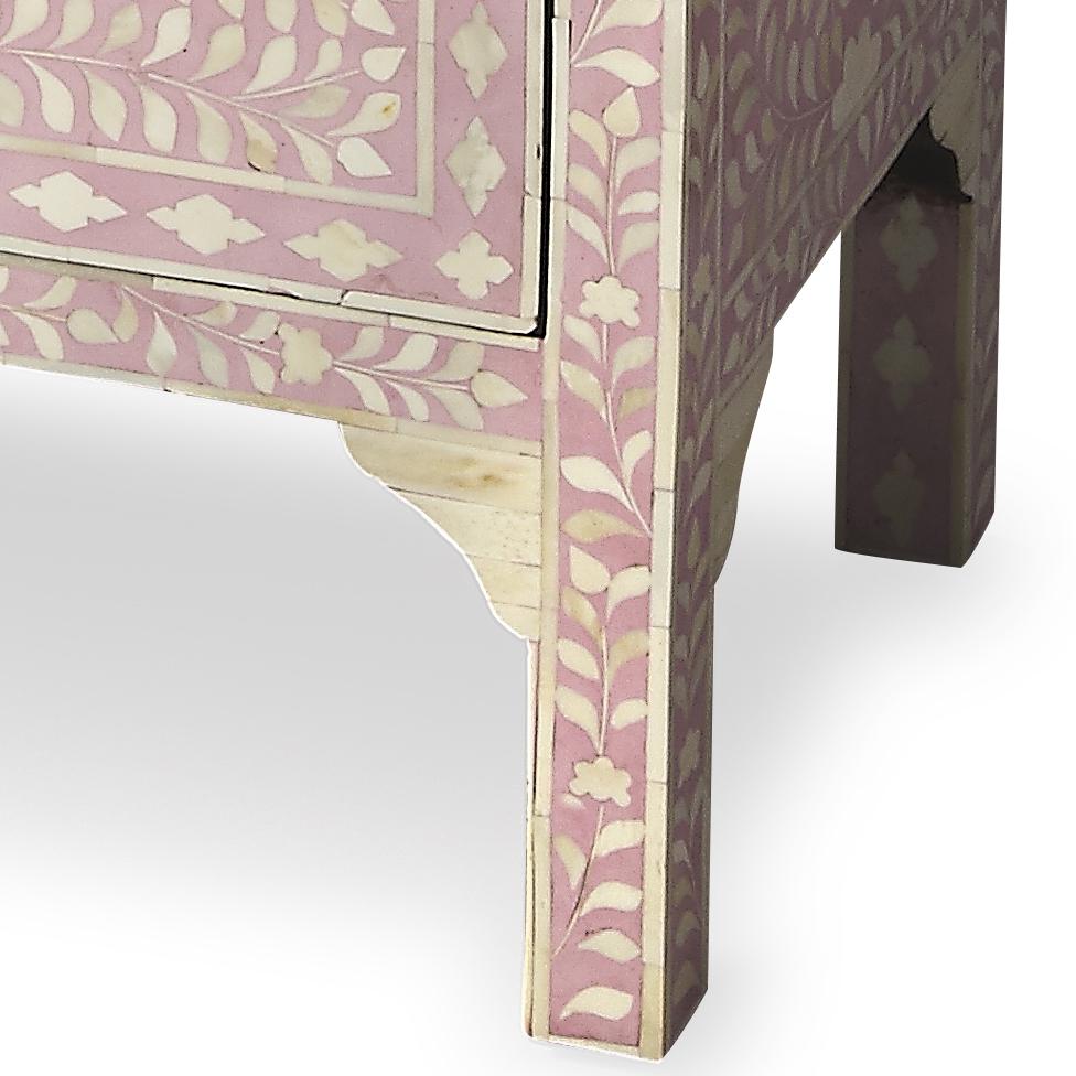Vivienne Pink Bone Inlay Accent Chest in Pink. Picture 3