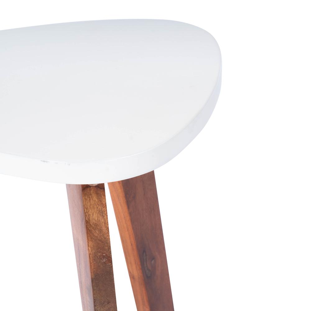 Company Del Mar Contemporary Side Table, White. Picture 5
