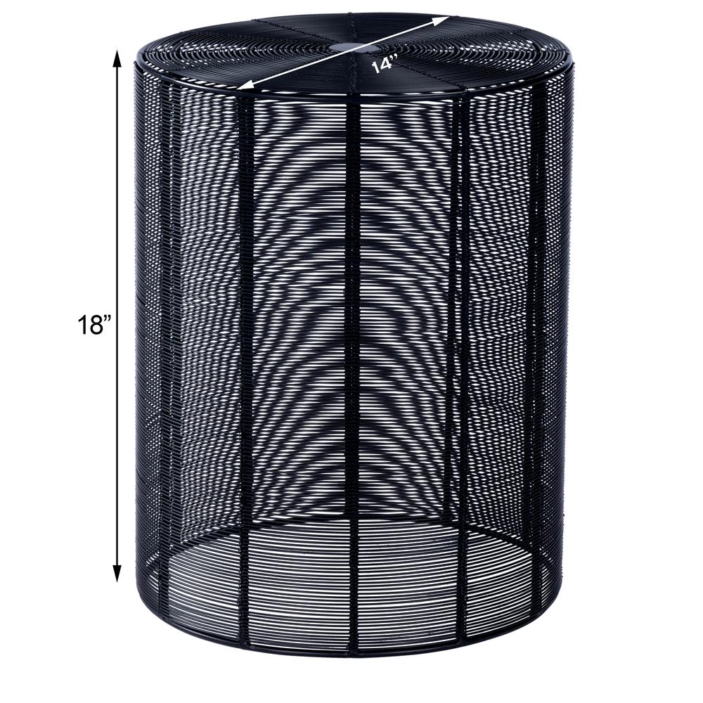 Company Renwick Iron Cage Side Table, Black. Picture 9