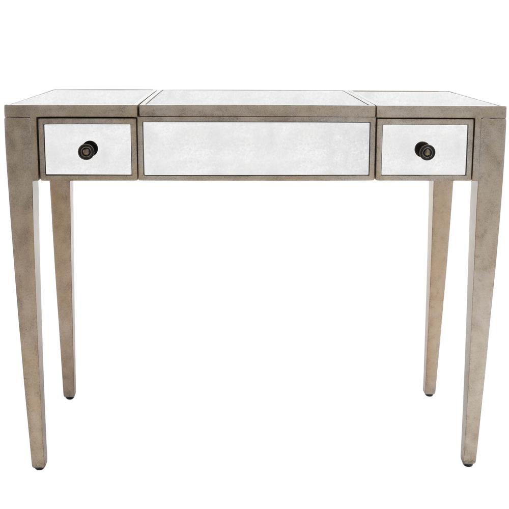 Company Constance Mirrored Vanity Table, Silver. Picture 2