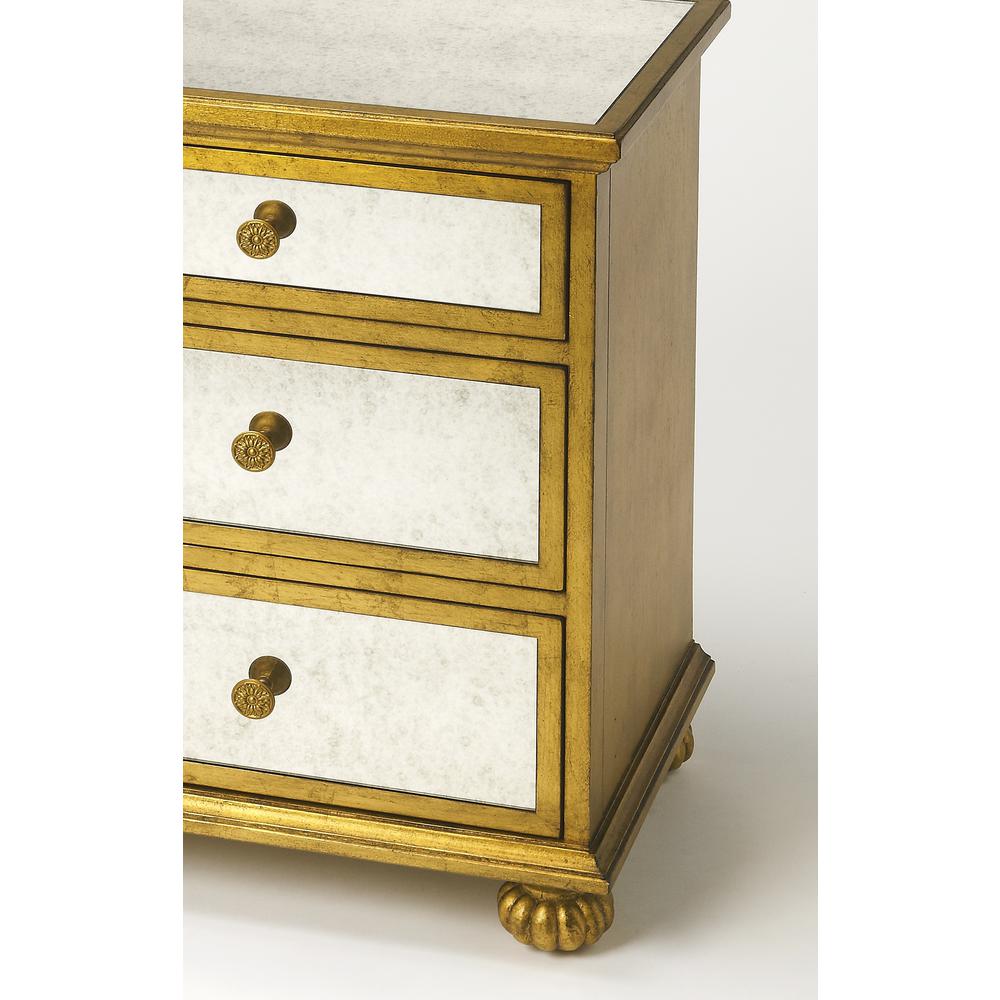 Company Grable Leaf Accent Chest, Gold. Picture 2