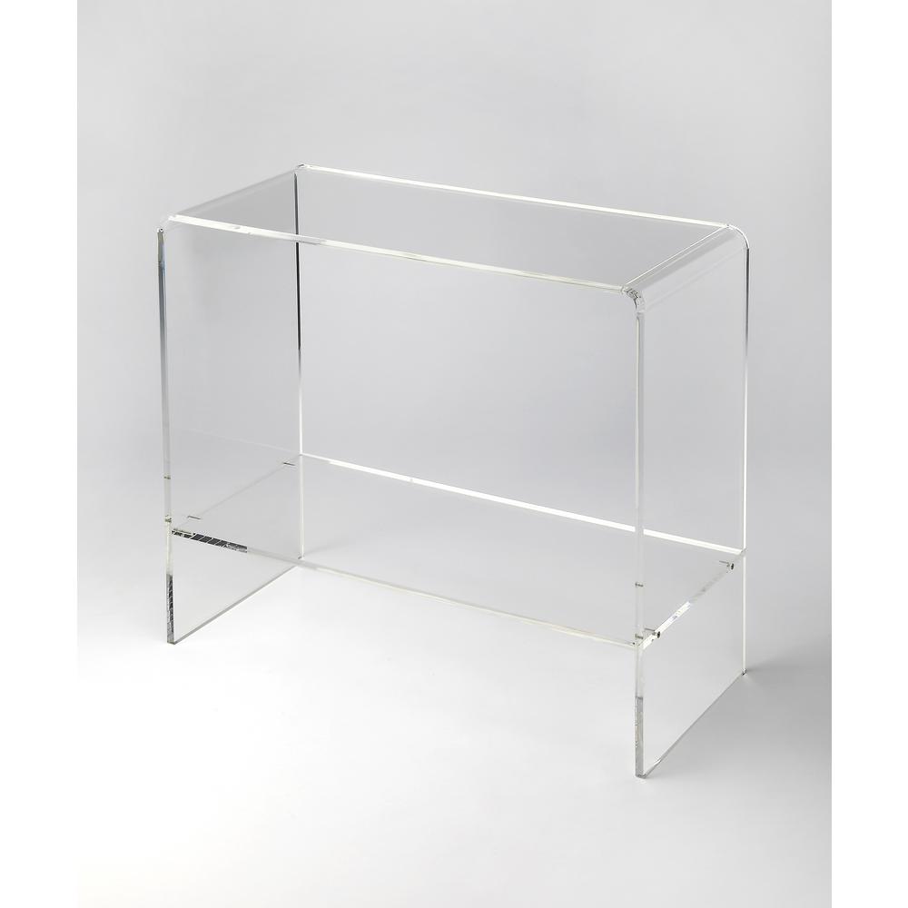 Company Crystal Clear Acrylic Console Table, Clear. Picture 1