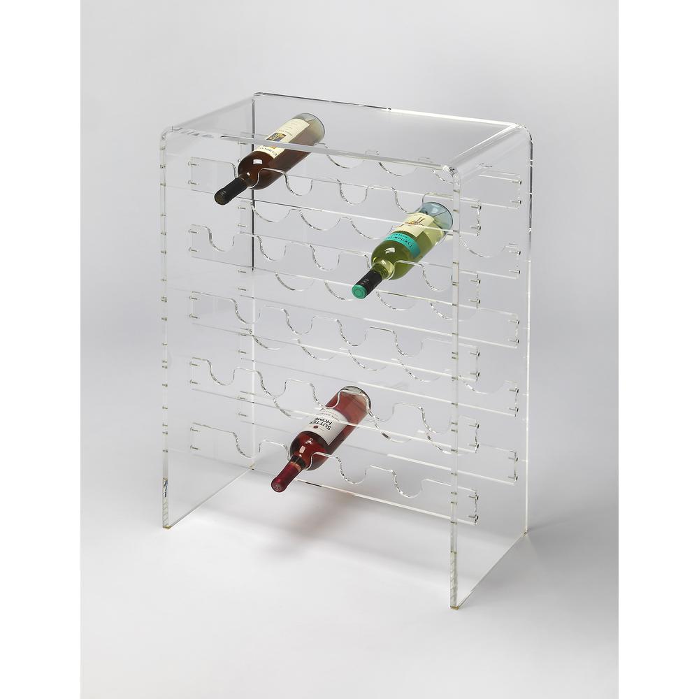 Crystal Clear Acrylic Wine Rack. Picture 2