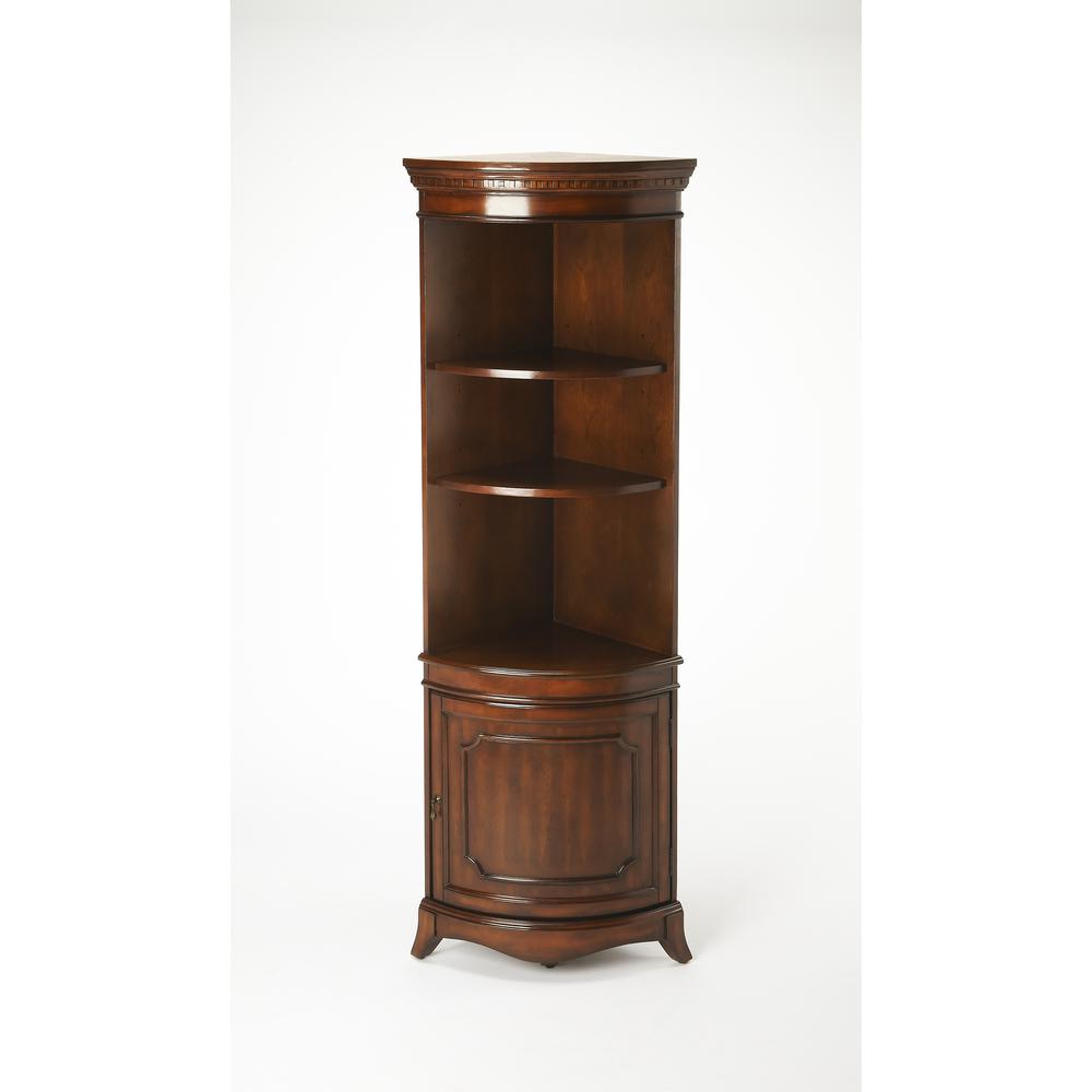 Dowling Cherry Corner Cabinet. Picture 1
