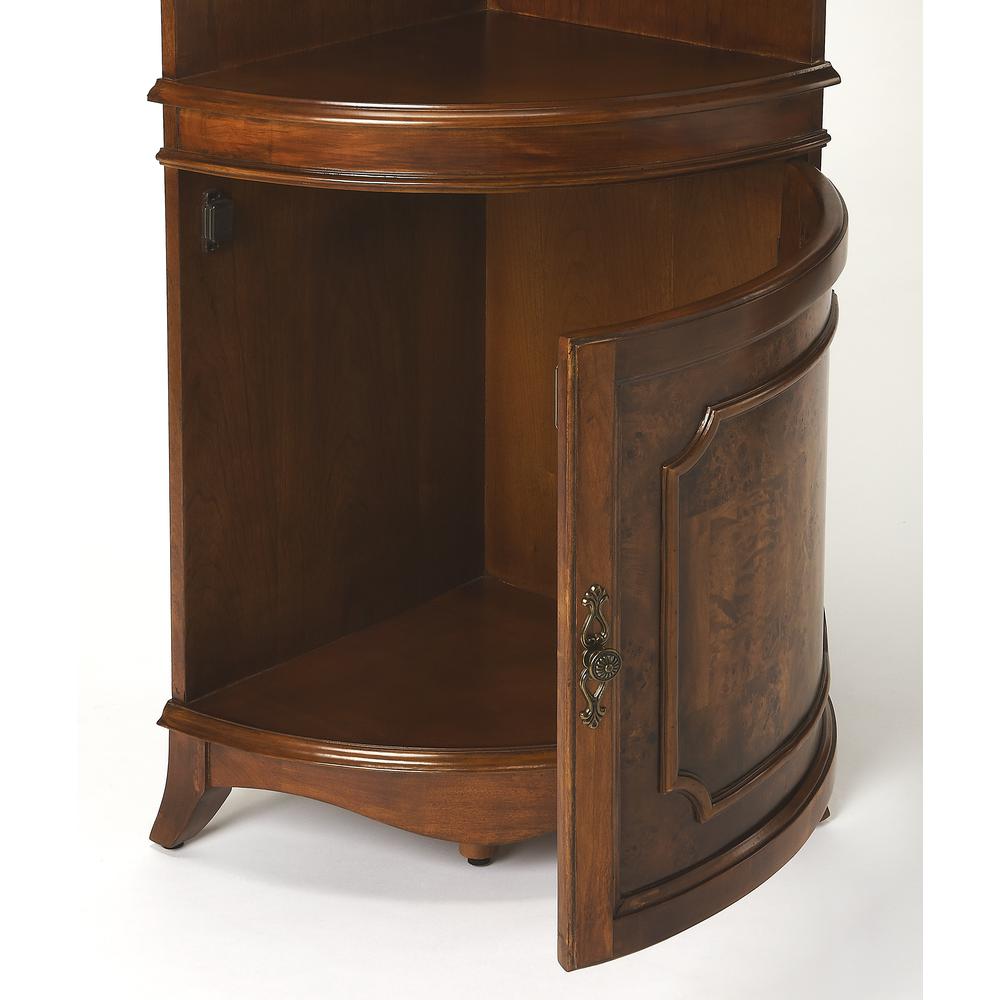 Company Dowling Corner Cabinet, Medium Brown. Picture 2