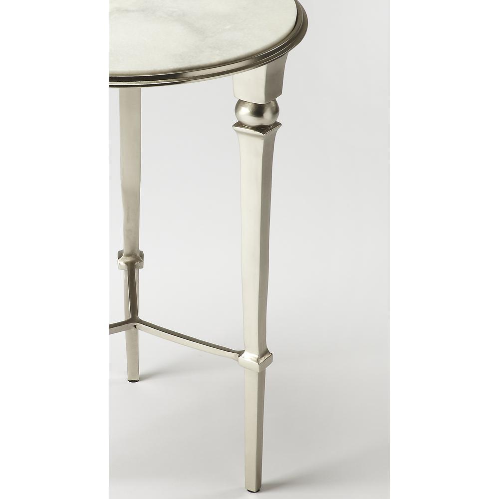 Company Darrieux Marble Side Table, Silver. Picture 2