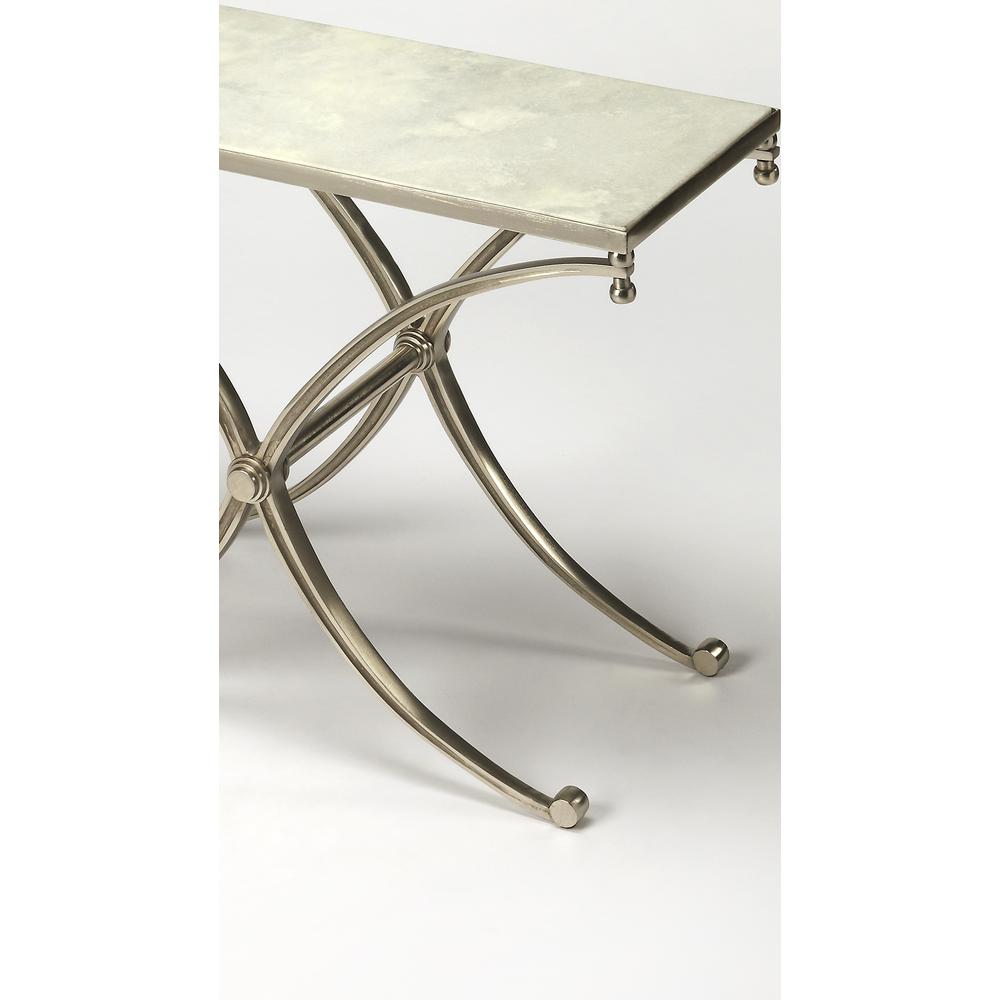 Company Duvall Marble Side Table, Silver. Picture 2