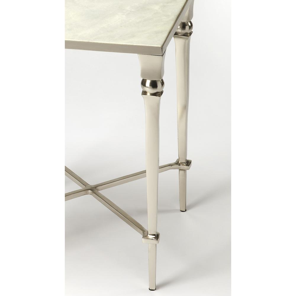 Company Darrieux Marble Side Table, Silver. Picture 2