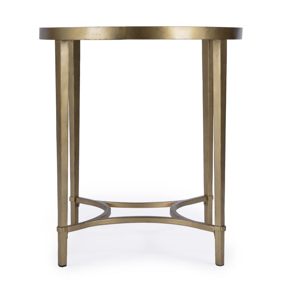 Company Monica Oval End Table, Gold. Picture 5