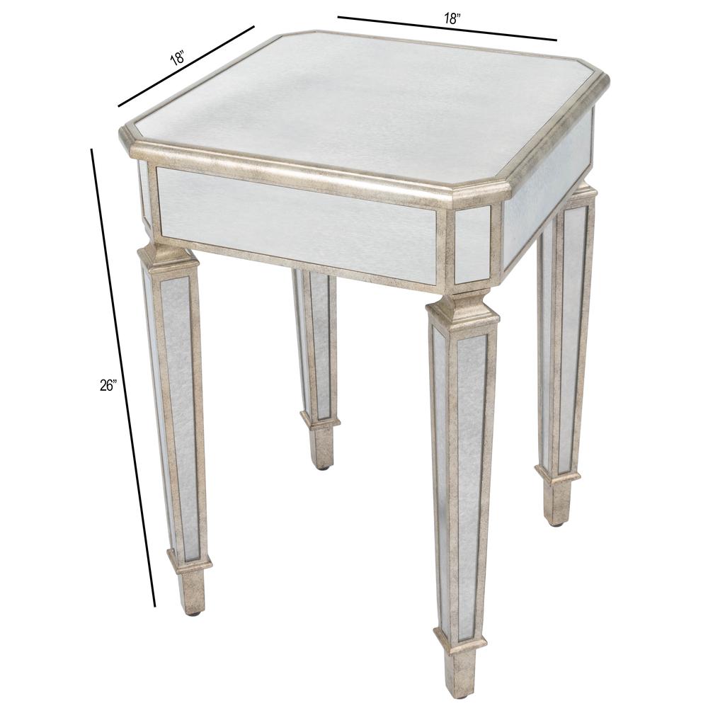 Celeste Mirrored End Table. Picture 5