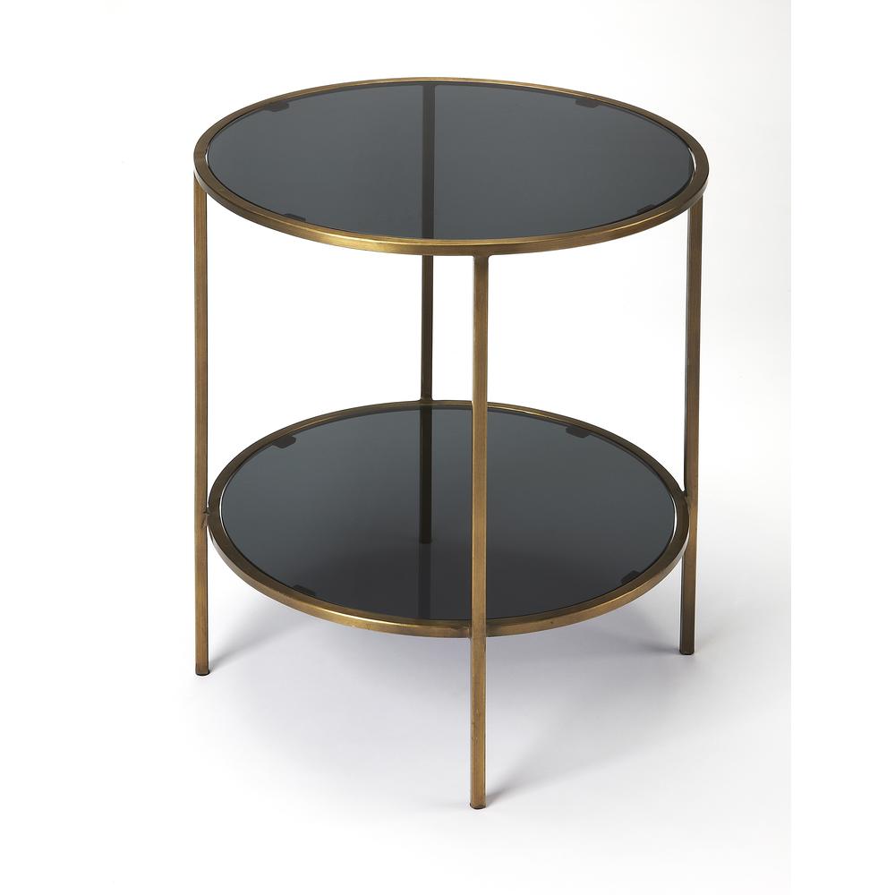 Iron & Glass End Table, Belen Kox. Picture 1