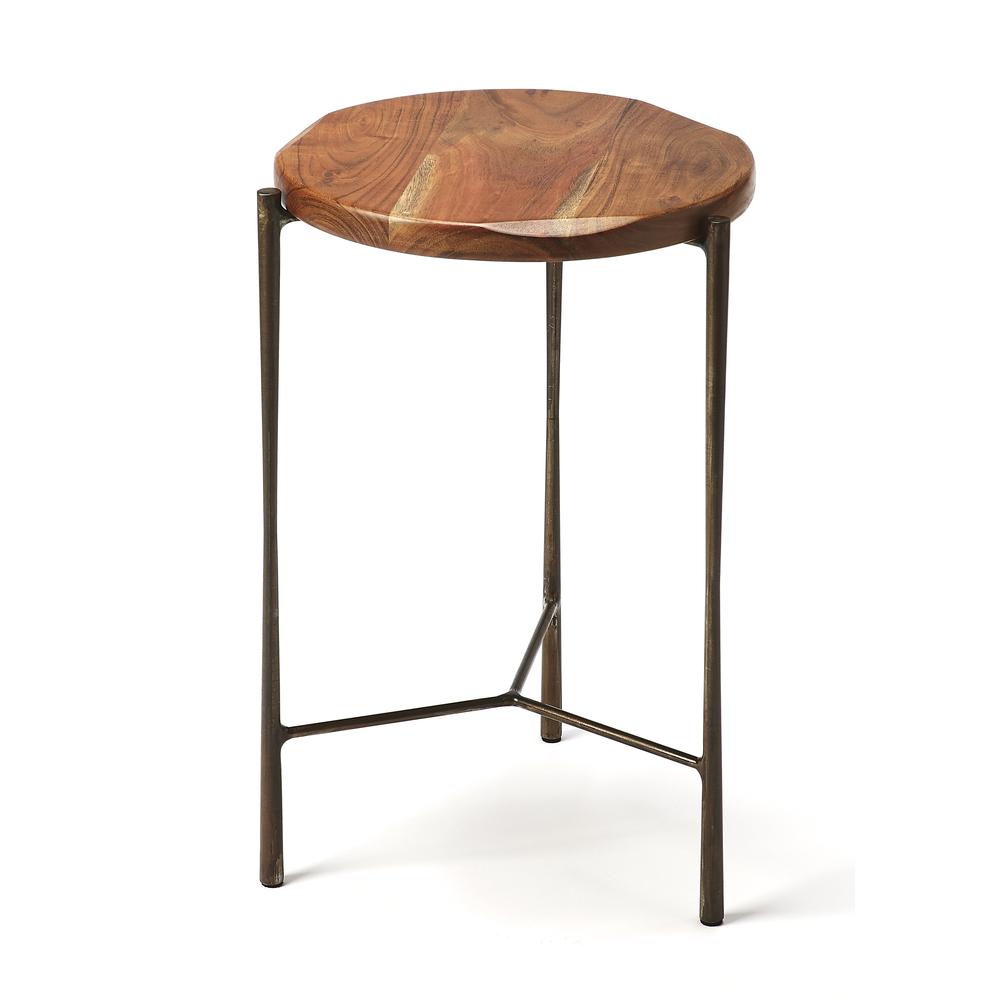 Industrial Chic Live Edge Accent Table, Belen Kox. Picture 1