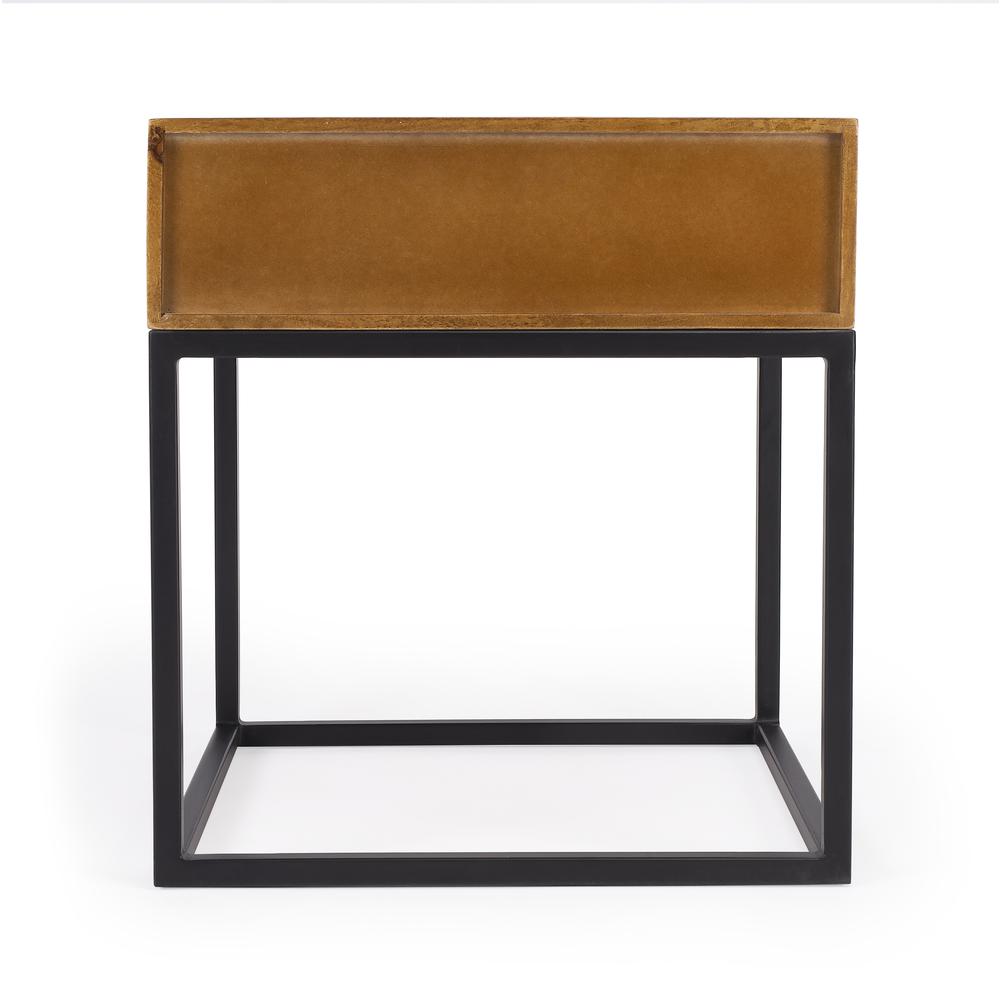 Company Brixton Iron & Wood End Table, Multi-Color. Picture 6