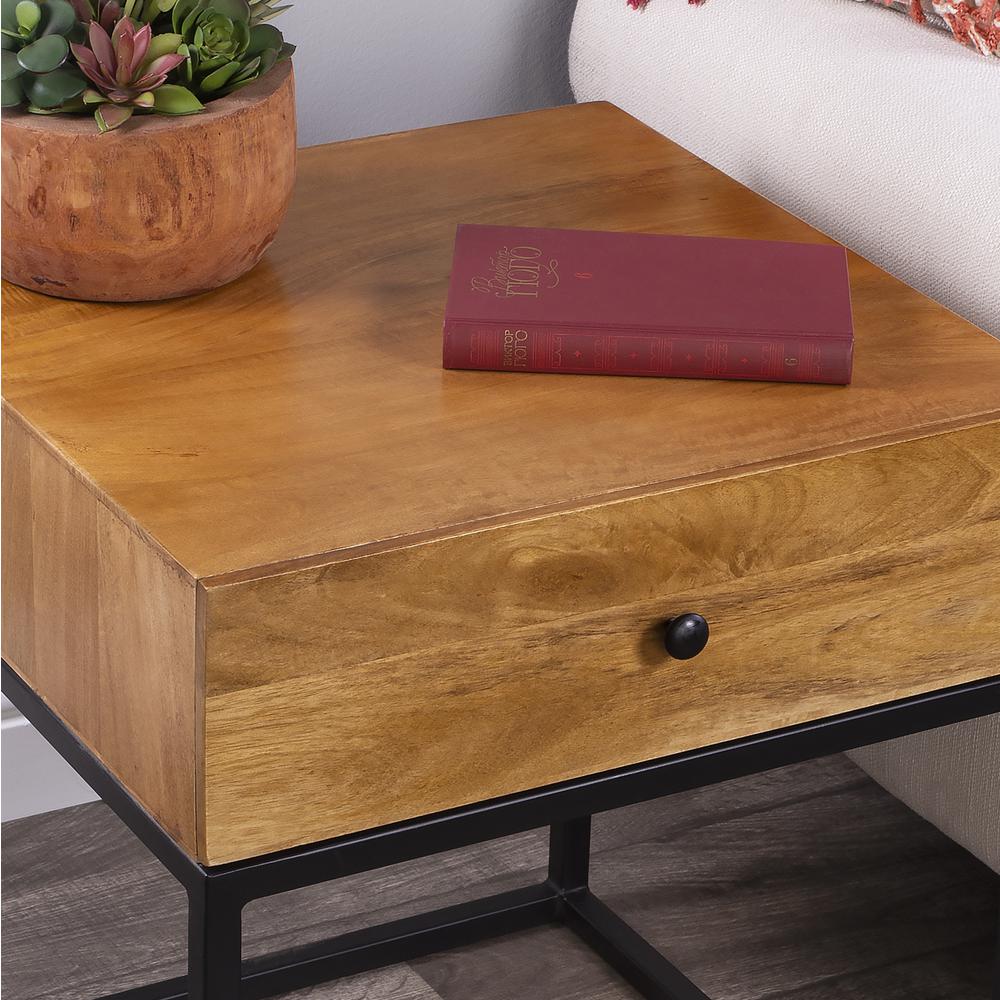 Company Brixton Iron & Wood End Table, Multi-Color. Picture 10