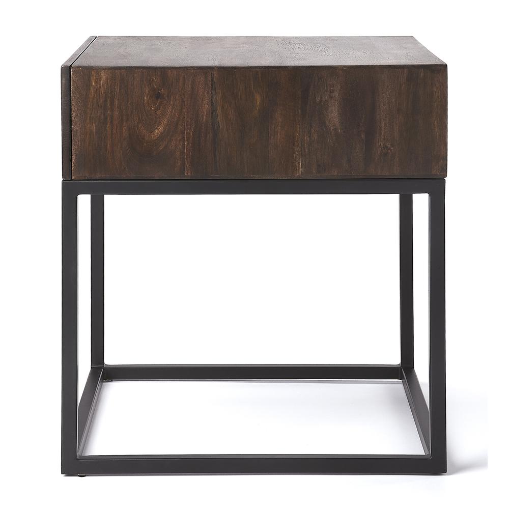 Company Brixton Coffee & Iron End Table, Dark Brown. Picture 5