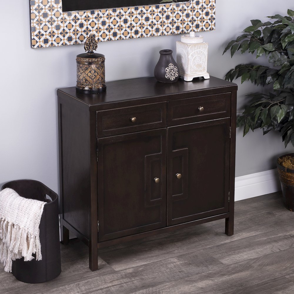Company Imperial Coffee Accent Cabinet, Dark Brown. Picture 9