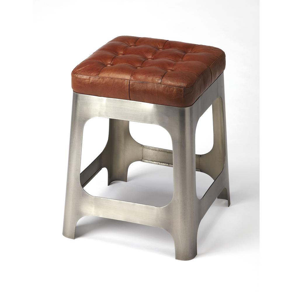 Gerald Iron & Leather Counter Stool. The main picture.
