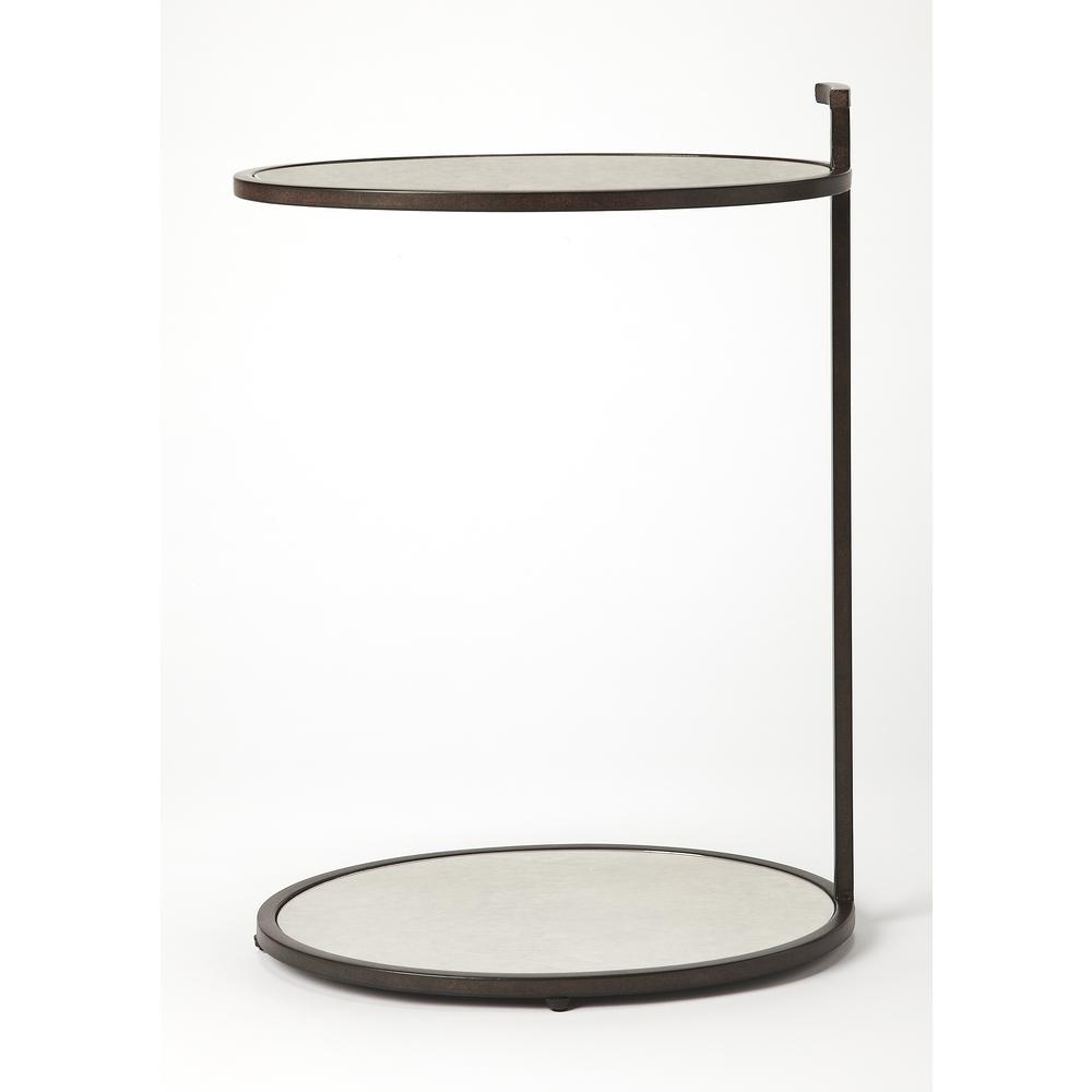 Company Ciro Mirrored & Metal Side Table, Bronze. Picture 2