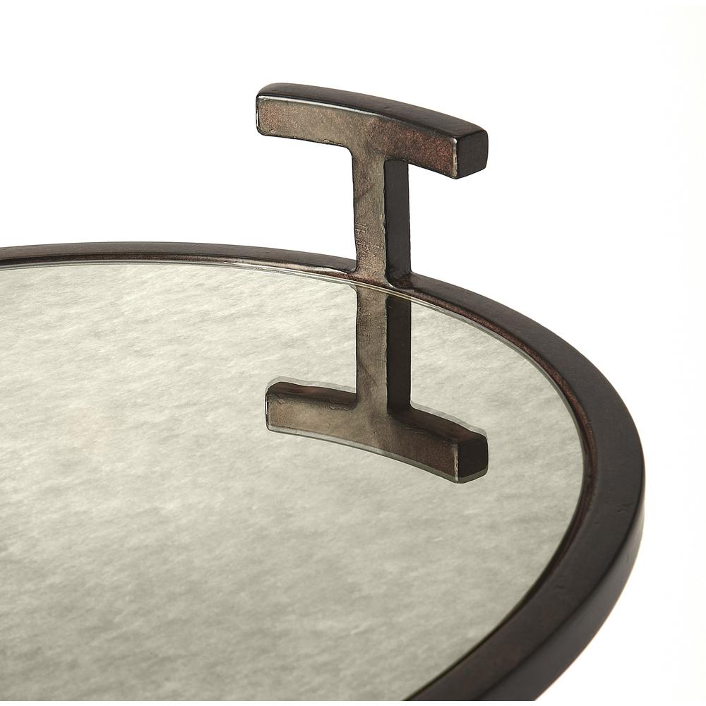 Company Ciro Mirrored & Metal Side Table, Bronze. Picture 3