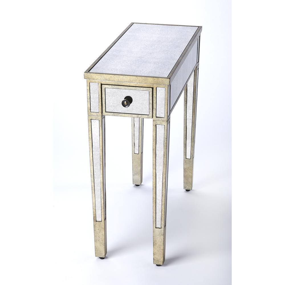 Company Katarina Mirrored Chairside Table, Silver. Picture 1