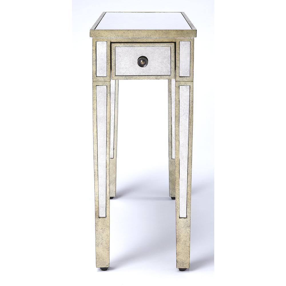 Company Katarina Mirrored Chairside Table, Silver. Picture 3