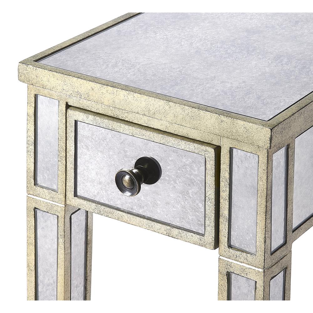 Company Katarina Mirrored Chairside Table, Silver. Picture 5