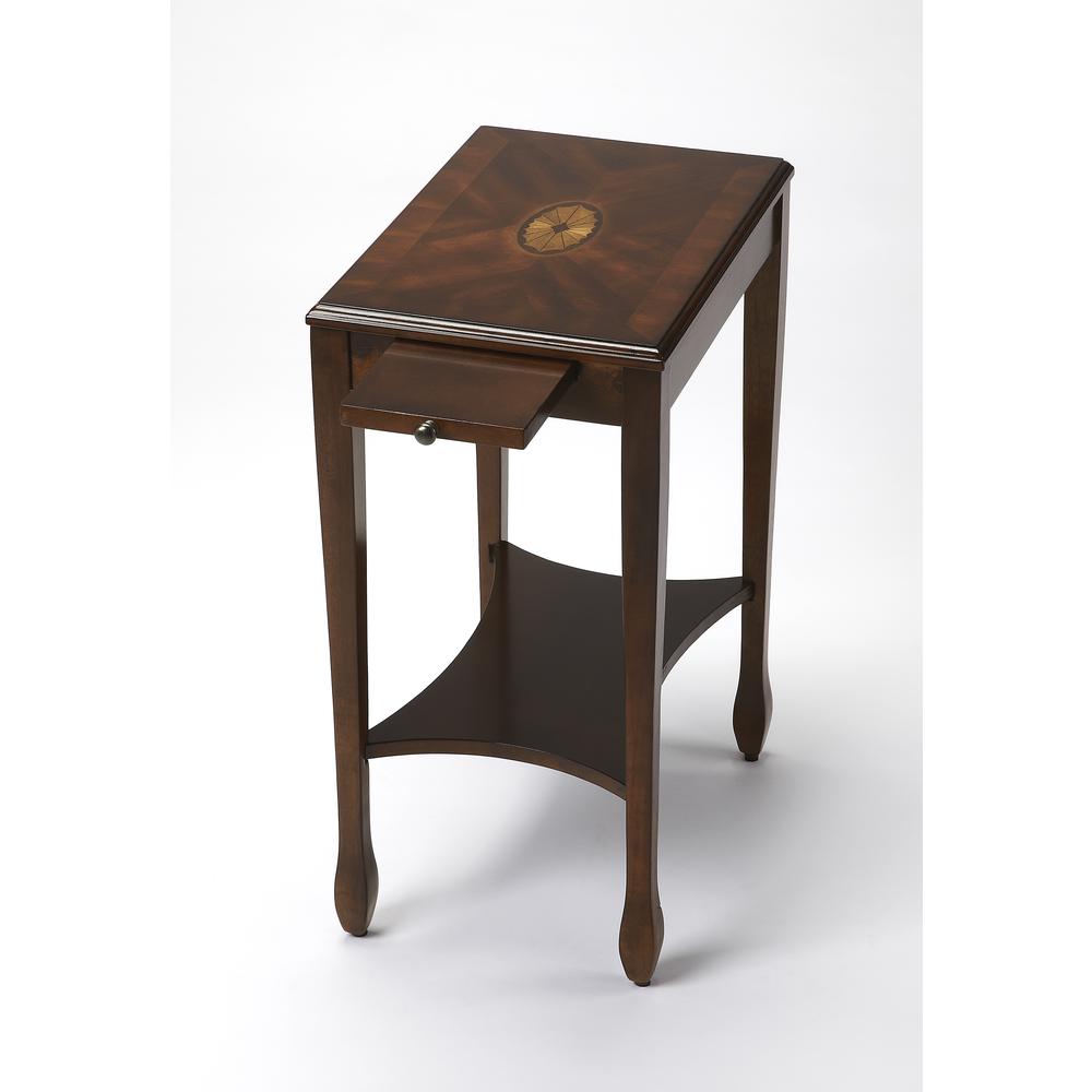 Company Gilbert End Table, Dark Brown. Picture 1