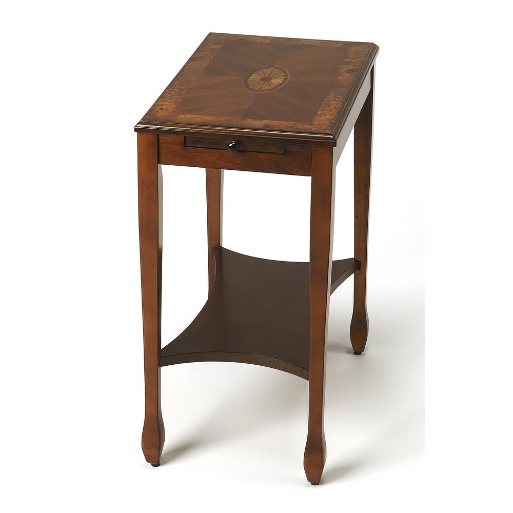 Company Gilbert End Table, Medium Brown. Picture 1
