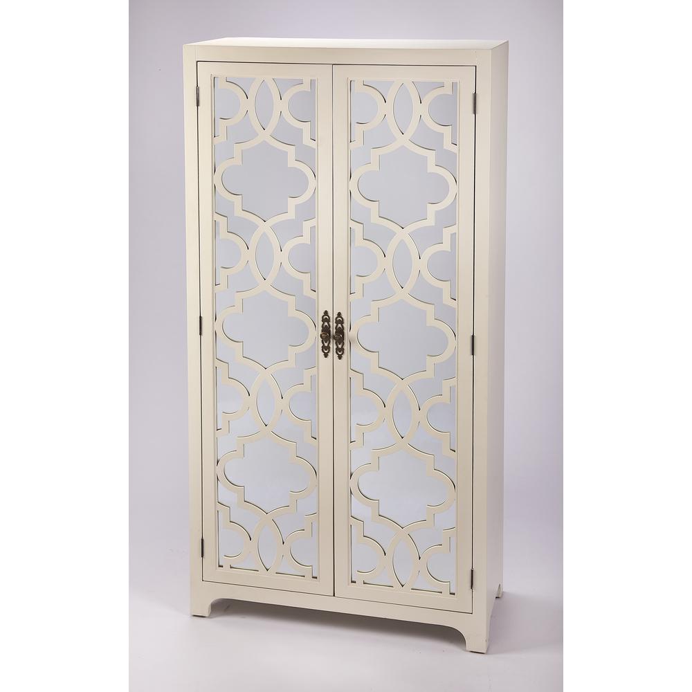 Morjanna White Tall Cabinet. Picture 1