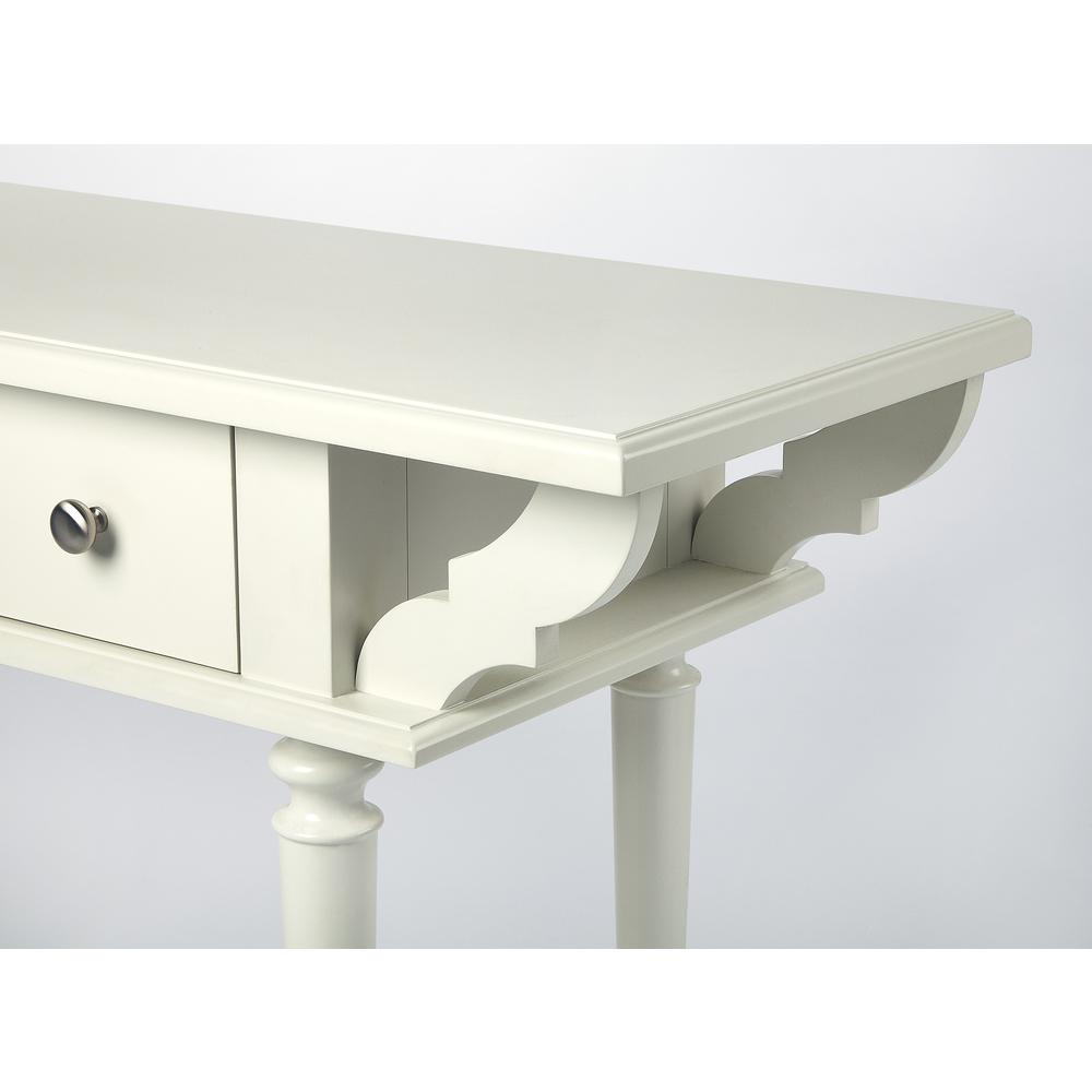 Talia White Console Table. Picture 4