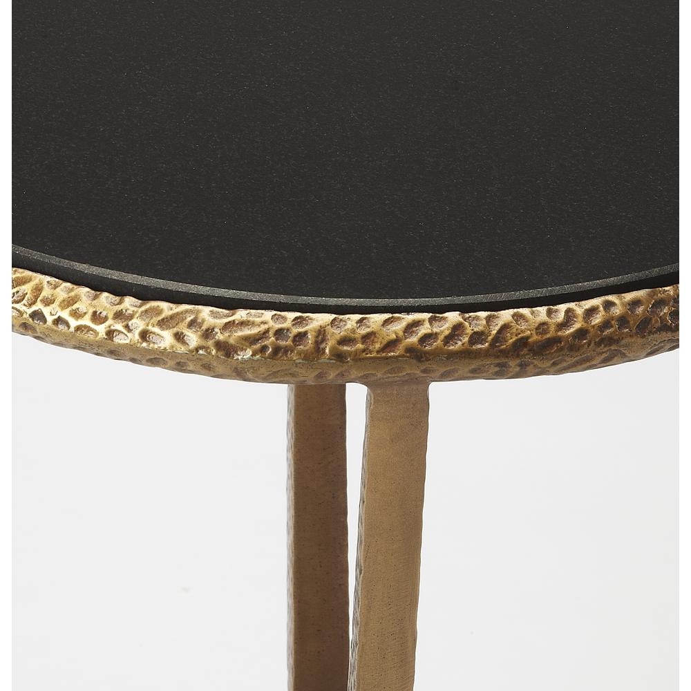 Metal and Stone Round End Table, Belen Kox. Picture 2
