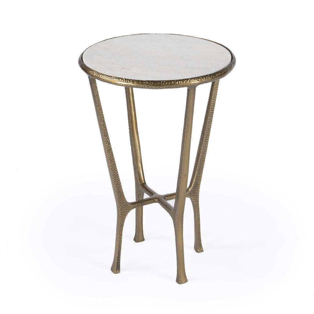 Company Switlania Marble Side Table, Gold. Picture 1