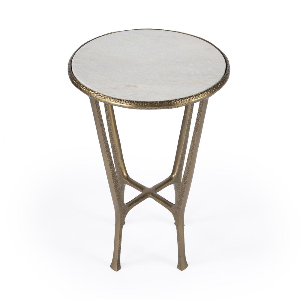 Company Switlania Marble Side Table, Gold. Picture 3