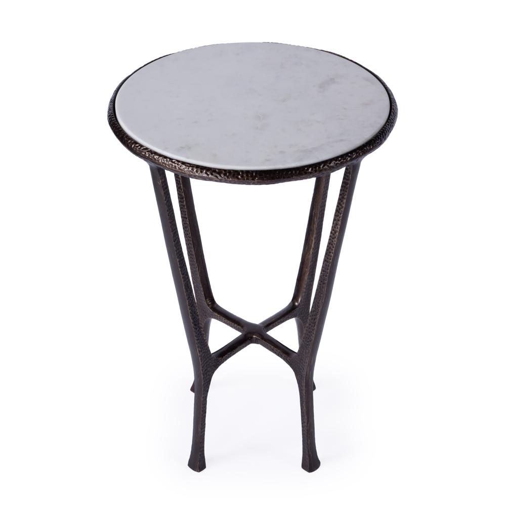Company Switlania Outdoor Marble Side Table, Bronze. Picture 2