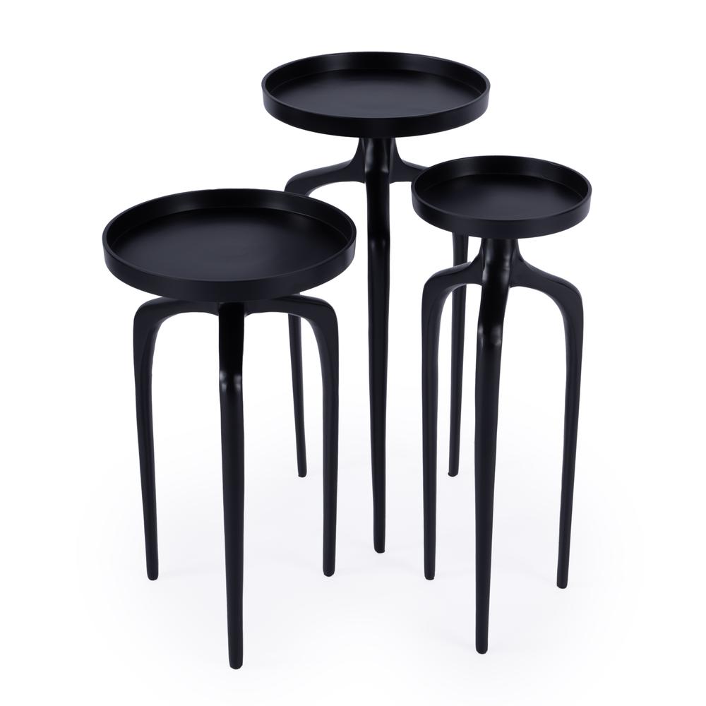 Company Emilie Round Set of 3 Outdoor Scatter Tables. Picture 1