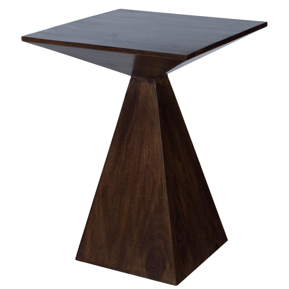 Company Titus Modern End Table, Dark Brown. Picture 1