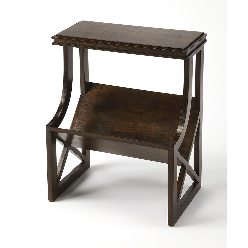 Company Pascal Wood Book Table, Dark Brown. Picture 1