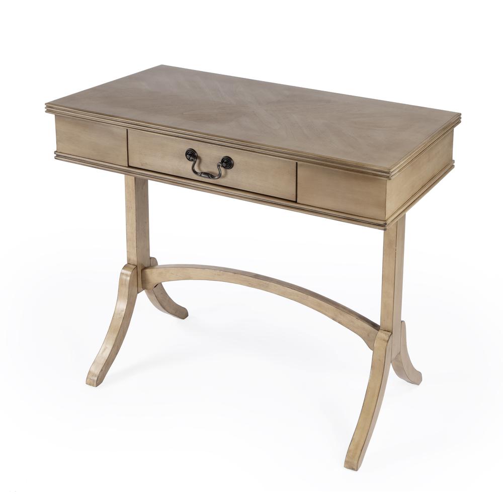 Butler Alta Natural Wood 1 Drawer Writing Desk. Picture 1