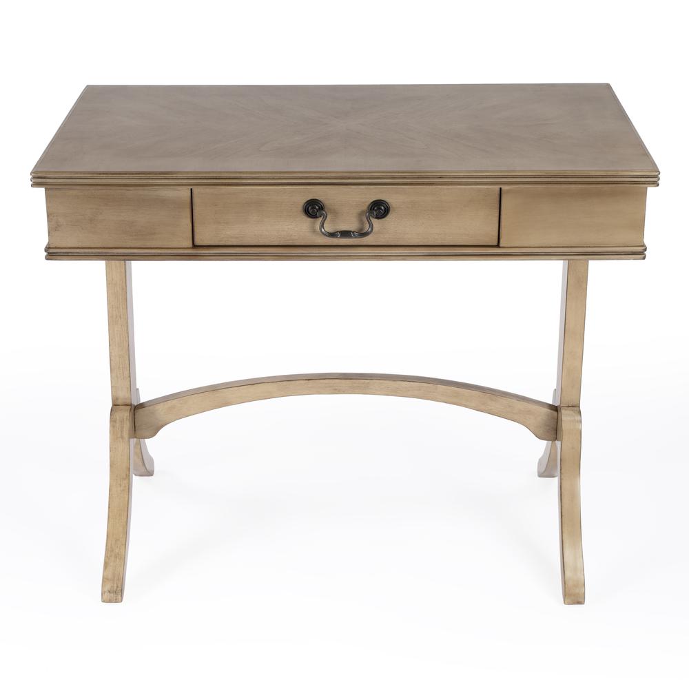 Butler Alta Natural Wood 1 Drawer Writing Desk. Picture 3