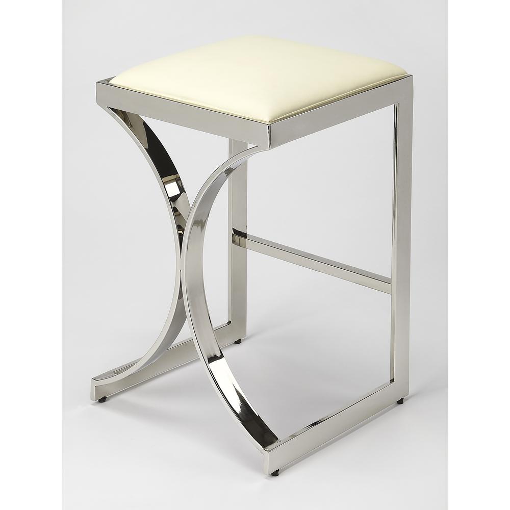 Natalya Silver Counter Stool. Picture 2