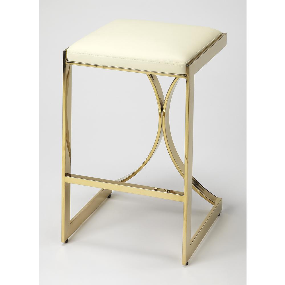 Butler Natalya Gold Counter Stool. Picture 1