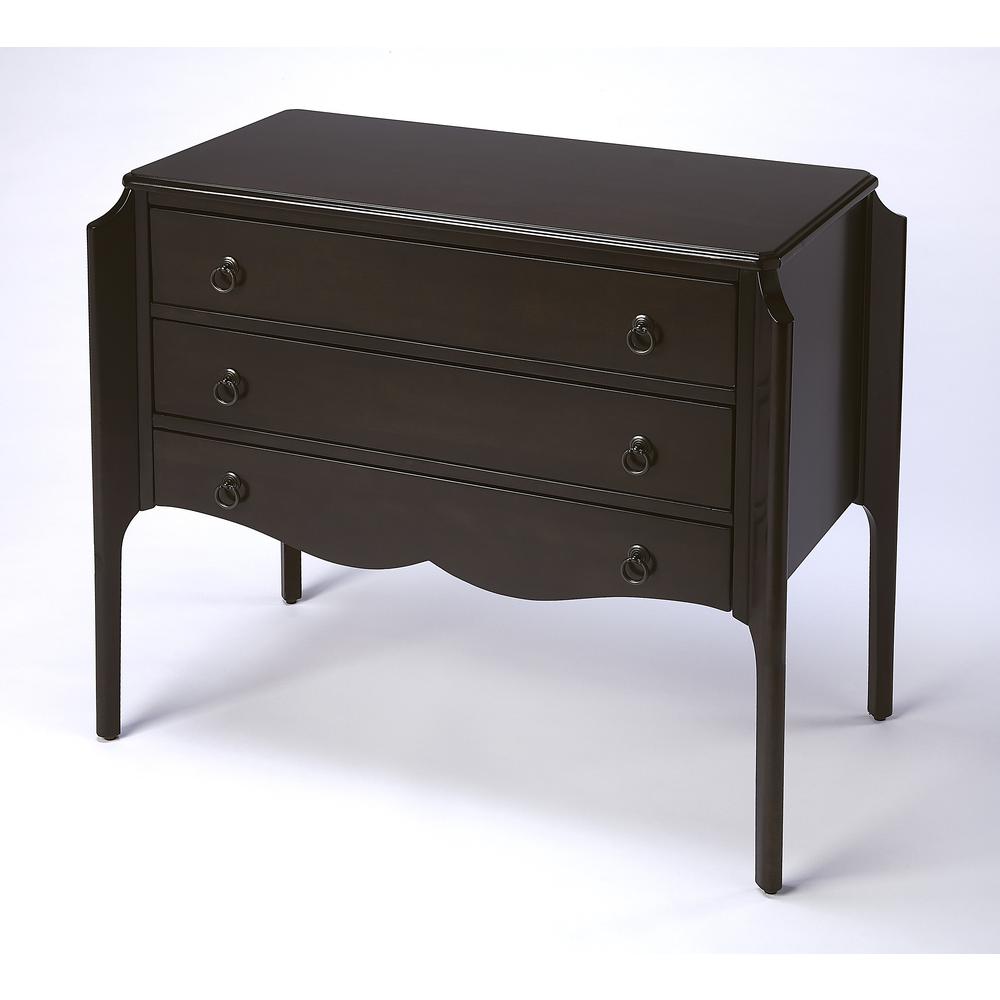 Company Wilshire 3 Drawer Chest, Dark Brown. Picture 1