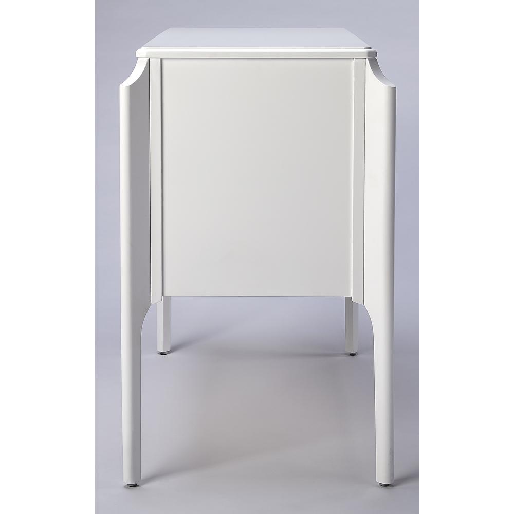 Butler Wilshire Glossy White Accent Chest. Picture 1