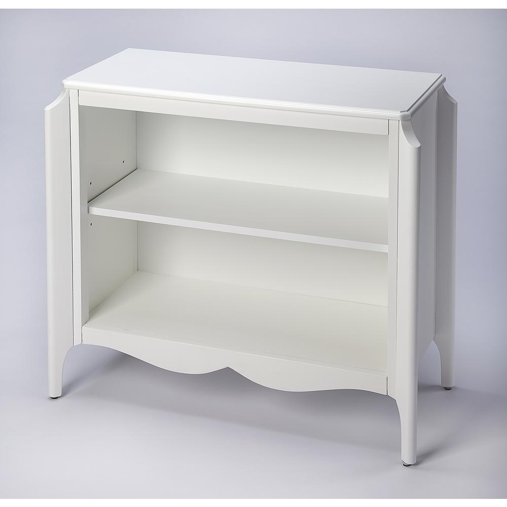 Company Wilshire 2 Shelf 28"W Bookcase, White. Picture 1